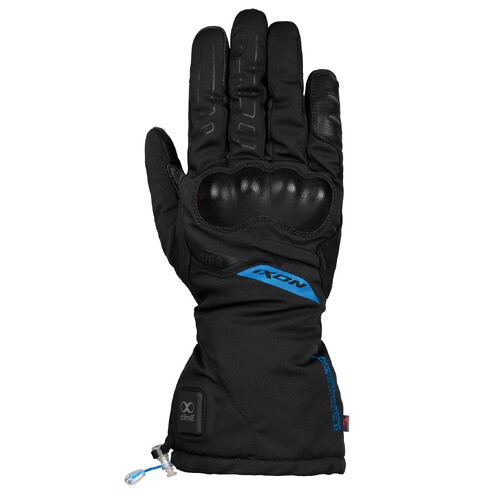 Ixon IT-Yuga Black/Blue Heated Gloves [Size:SM]