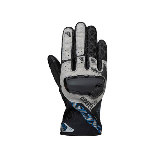 Ixon Gravel Air Black/Grey/Blue Gloves [Size:SM]