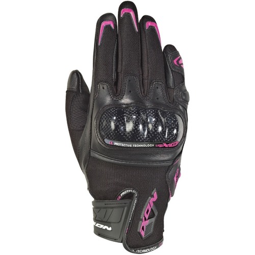 Ixon RS Rise Air Lady Black/Fuchsia Womens Gloves [Size:XS]