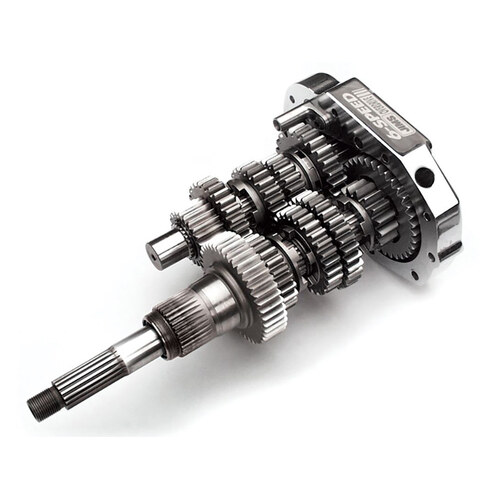 Jims Machine JM-8085 6 Speed Overdrive Transmission Cassette for Softail 90-99/Dyna 91-00/Touring 90-00 Models