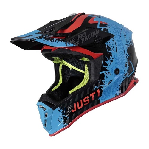 Just1 J38 Mask Blue/Red/Black Helmet [Size:XL]