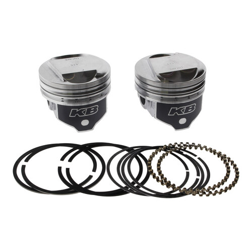 Keith Black Pistons KB266.010 +.010" Dome Top Pistons w/10.5:1 Compression Ratio for Big Twin 84-99 w/Evolution Engine