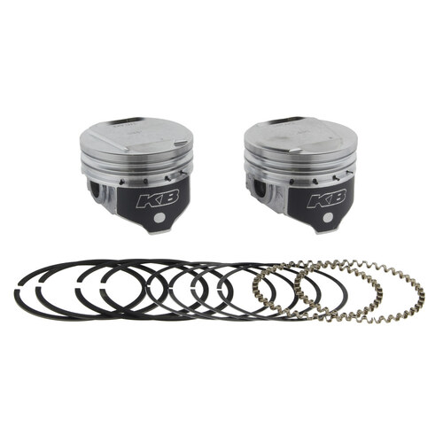 Keith Black Pistons KB305.005 +.005" Dome Top Pistons w/9.6:1 Compression Ratio for Big Twin 84-99 w/Evolution Engine