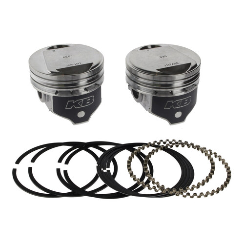 Keith Black Pistons KB305.030 +.030" Dome Top Pistons w/9.6:1 Compression Ratio for Big Twin 84-99 w/Evolution Engine