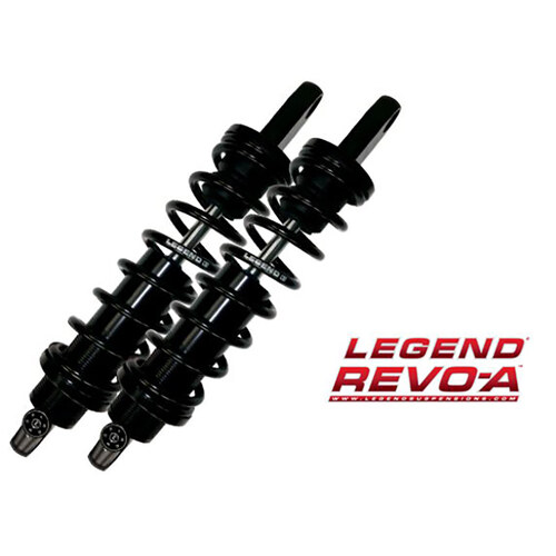Legend LEG-1310-0954 REVO-A Series 12" Rear Shock Absorbers Black for V-Rod 07-17