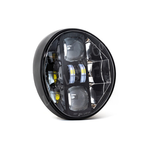 Letric Lighting Co LLC-SBH 40w LED Headlight w/Parker Light Black for Breakout 18-Up/LiveWire 20-Up