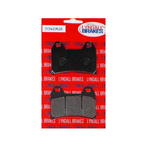 Lyndall Racing Brakes LRB-7174-Z Z-Plus Brake Pads for Rear on Softail 87-07 w/Performance Machine Integrated Caliper