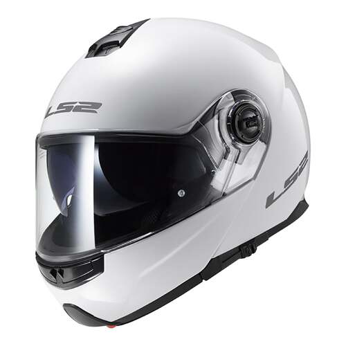 LS2 FF325 Strobe Flip Front Gloss White Helmet [Size:XS]