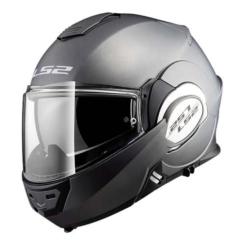 LS2 FF399 Valiant Flip Front Matte Titanium Helmet [Size:XS]