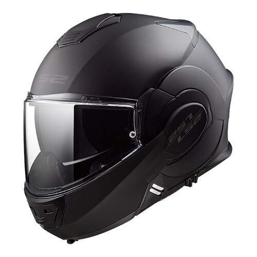LS2 FF399 Valiant Flip Front Matte Black Noir Helmet [Size:XS]