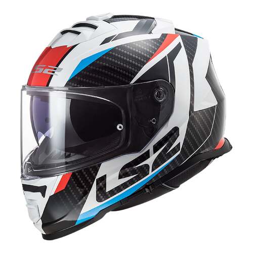 LS2 FF800 Storm II Racer White/Blue/Red Helmet [Size:XS]
