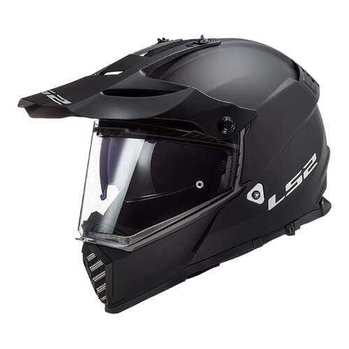 LS2 MX436 Pioneer Evo Solid Matte Black Helmet [Size:XS]