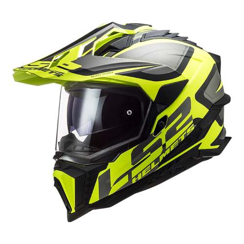 LS2 MX701 Explorer Alter Matte Black/Hi-Vis Helmet [Size:XS]