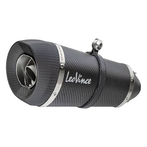 LeoVince LVFS14240S Factory S Carbon Fiber Full Exhaust System w/Carbon End Cap for Kawasaki Ninja 400/Z 400 18-21