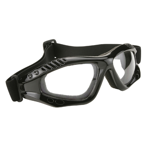 TURBO GOGGLE BLACK FRAME WITH CLEAR LENS MFG#4005