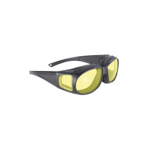 SUNGLASSES,DEFENDER,YELLOW LEN FITS OVER MOST CORRECTIVE EYE- WARE PACIFIC COAST #5512