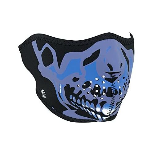 Zanheadgear Half Face Neoprene Mask Blue Skull