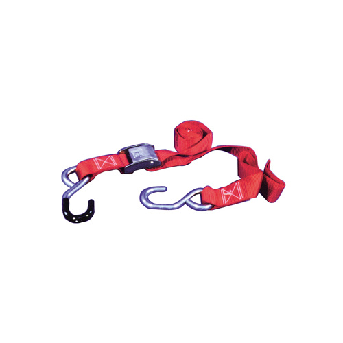 TIE DOWN STRAP RED 1" WIDE 5'6" LO NG FOR BIG BIKES....RED 4500 LB TE