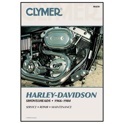 Clymer By Haynes Manuals CM420  08208 Shovelhead 1966-84 All Models FL/ FXE/ FLH/ FXEF/ FXB Service Repair Maintenance