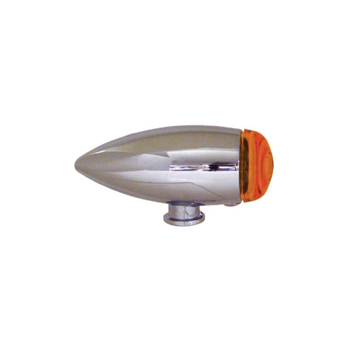 V-Factor 11468 Chrome LED Mini Stretch Bullet Turn Signal Plain Universal use