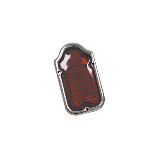 V-FACTOR TAILLIGHT LENS RED TOMBSTONE BIG TWIN 1974/1954 PLASTIC REPLACES HD 68090-47T