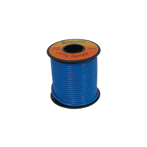 ELECTRICAL WIRE BLUE 18 GAUGE STRA NDED COPPER W/PVC JACKET45' ROLL
