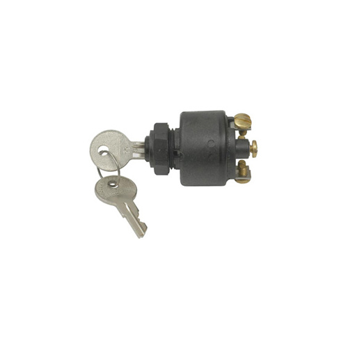 V-Factor 15022 Waterpoof Marine Grade Ignition Switch Black with 2 Keys