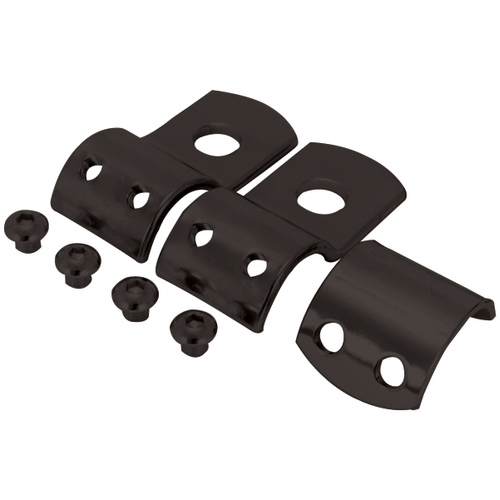 V-Factor 22913 Black 3 Piece Clamp suit 1 1/2" Bar Non Slip Heavy Duty w/1/2" Mount Hole Universal Use oem 50903-85t