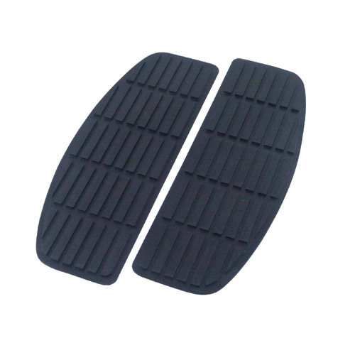 V-Factor 25503 Black Replacement Rubber Pad Pattern FloorBoard Square Style Fits Big Twin Models 1940-Later Oem 50614-66t Sold Pair