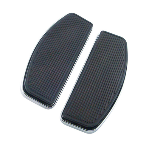V-Factor 25531 Black Floorboard Ribbed w/ISO Style set  for Softail Heritage 86-Later, Touring Flt Models 80-Later Oem 50621-79a 51322-08