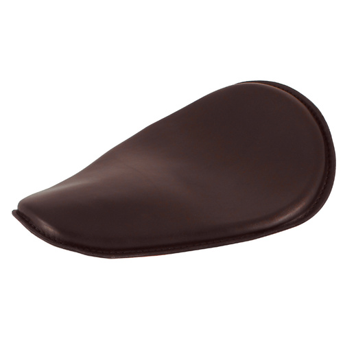 Hardbody 27111 Chocolate Brown Leather Covered Slim-Line Custom Solo Seat 12" Long X 9-1/2" Wide for Custom use