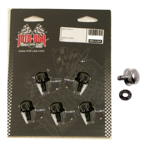 V-Factor 27942 Quick Release Hold Down Seat Screw Black 1/4-20 Thread fits Models 1996-Later Sold Ea