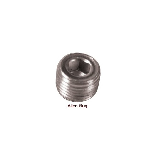 ALLEN HEAD PLUG CHROME 1/8"NPT SEE OEM & N FOR USES REPLACES HD 45830-