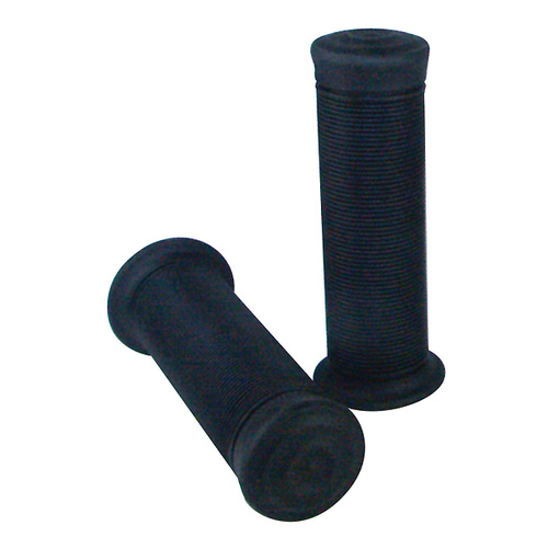 V-Factor 42014 Black Retro Rubber Grip Pair Universal Use fits Custom Applications