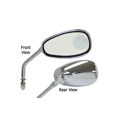  V-FACTOR  MIRRORS W/INSET MAGNIFIER LENS ALL OE MOUNTSRH & LH FITMENT DOT APPROVEDCHROME PLATED