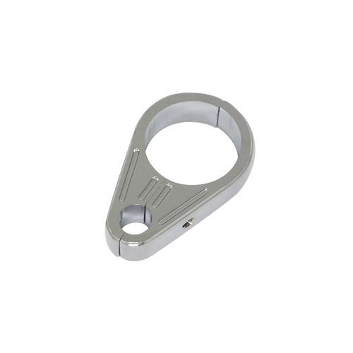 V-Factor 49805 Chrome Smooth Single Clutch or Brake Cable Clamp 7/16 " I.D for 1" Tube Universal Use
