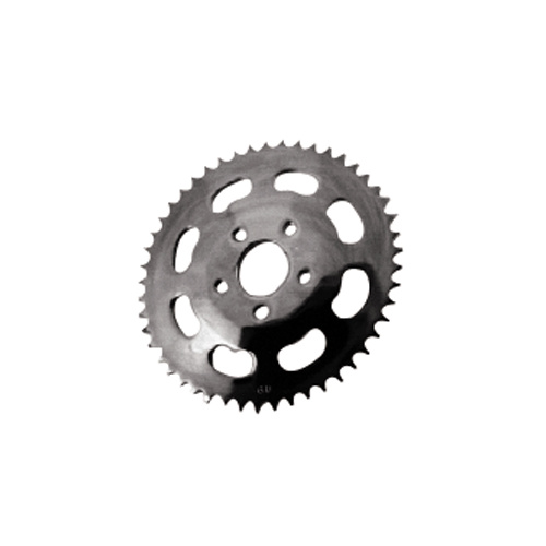 V-Factor 75367 Chrome CutOut Style 49 Teeth Rear Chain Sprocket w/6mm Offset Chrome for Big Twin 1973-99 Sportster 1979-81 Oem 41470-73a 41470-78