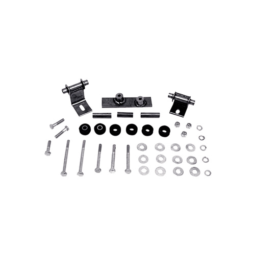 V-Factor 80641 Gas Tank Mount Kit use Flat Side FatBob Tanks on Early Shovel Frames Fits FL FX 4 SPEED 1958-84 (Late Style Tanks to Early Modes)