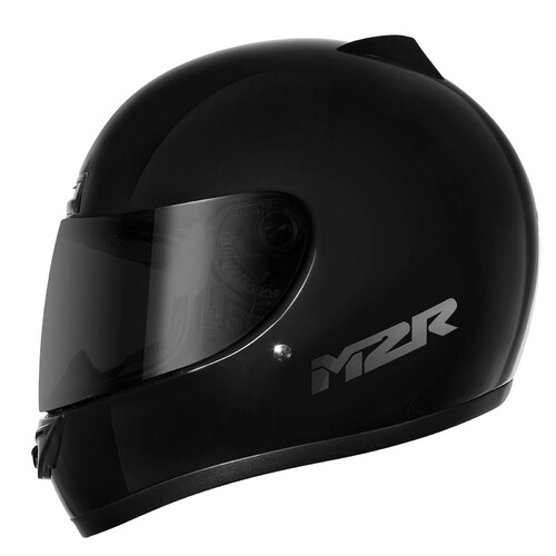 M2R M1 Solid Gloss Black Helmet [Size:XS]