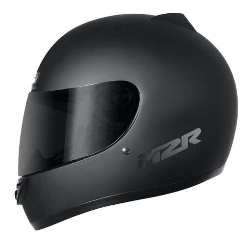 M2R M1 Solid Matte Black Helmet [Size:XS]