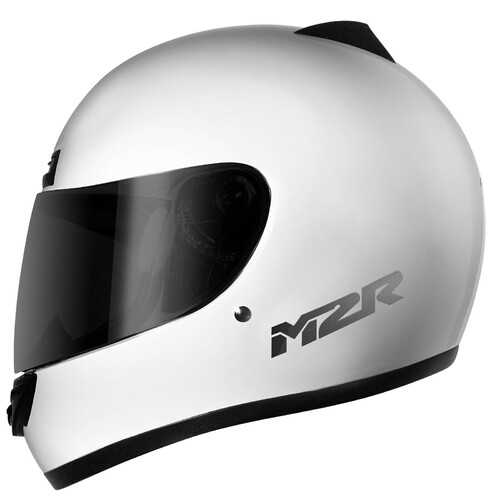 M2R M1 Solid Gloss White Helmet [Size:XS]