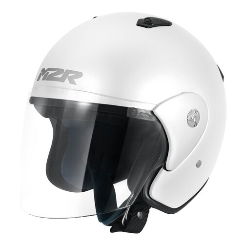 M2R 290 Gloss White Helmet [Size:XS]