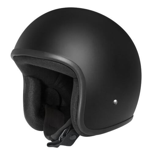 DriRider Base Matte Black Helmet w/No Peak [Size:MD]