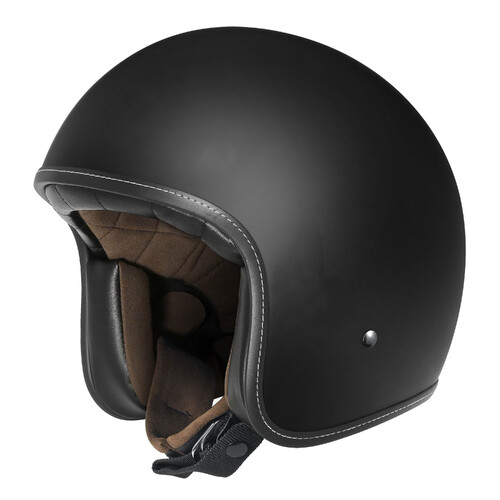 DriRider Base Core Matte Black Helmet w/No Studs [Size:MD]