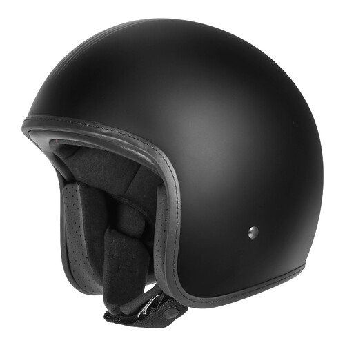 DriRider Base Bones Matte Black Helmet w/No Studs [Size:SM]
