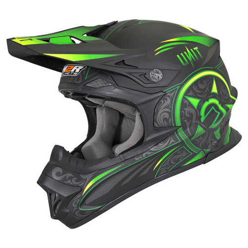 M2R EXO Unit Victorian PC-4F Matte Green Helmet [Size:XS]