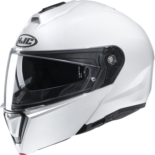 HJC I90 Metal Pearl White Helmet [Size:XS]
