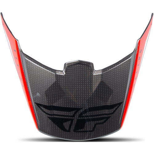FLY Replacement Straight Peak for Kinetic Helmet Edge Red/Black/Grey