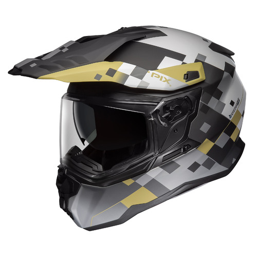 M2R Hybrid Pix PC-9F Matte Bronze/Silver/Black Helmet [Size:XS]