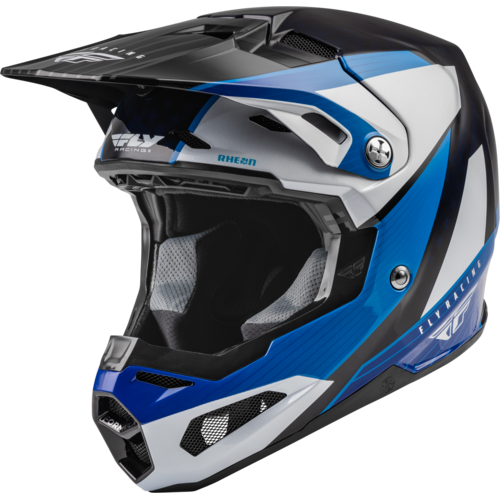 FLY Formula Carbon Prime Blue/White/Blue Carbon Helmet [Size:XS]